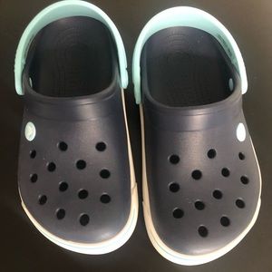 Blue kids crocs